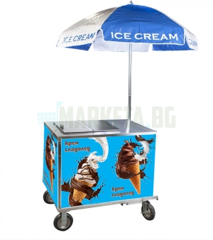 Фолио с печат за количка "Крем сладолед"