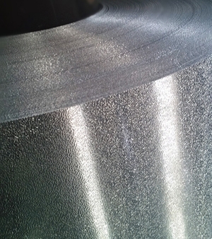 Smooth sheet metal under 1 mm.